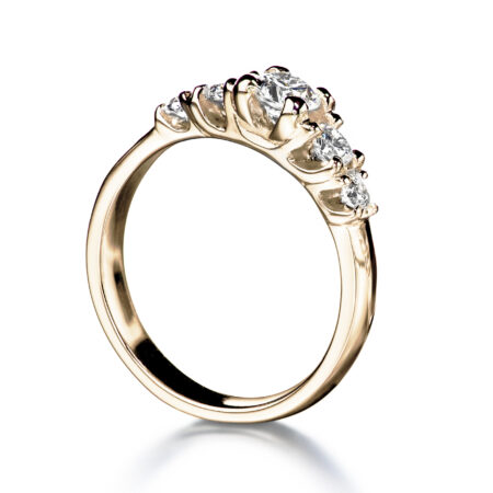 Tulppaani 5 vihkisormus keltakulta