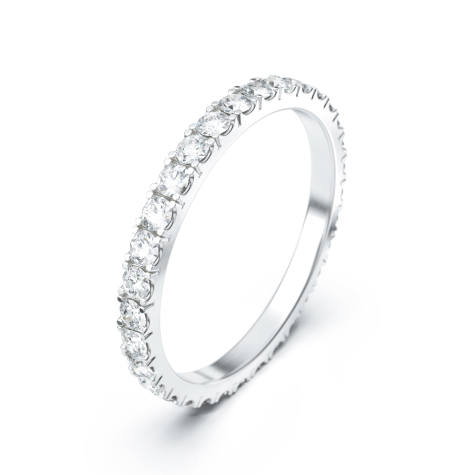 Ikuisuus allianssi vihkisormus valkokulta