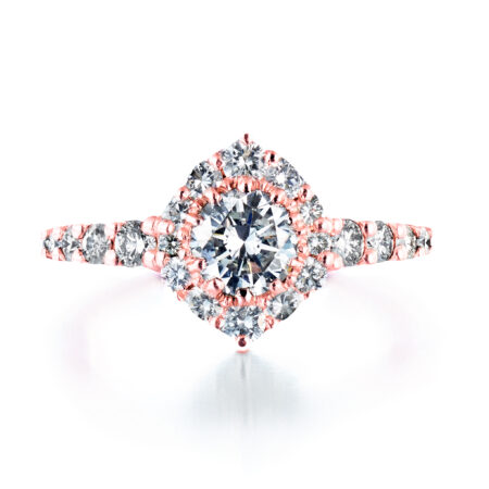 Mesi runkokivillä vihkisormus punakulta