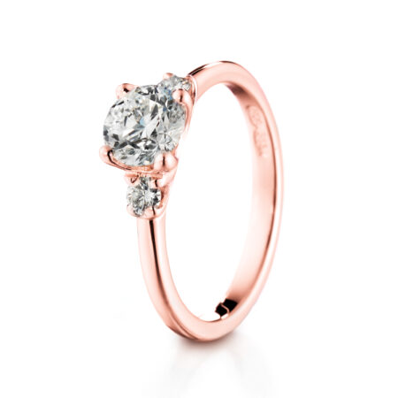 Tulppaani 3 siro vihkisormus punakulta