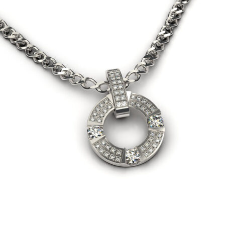 Pyöreä timanttiriipus