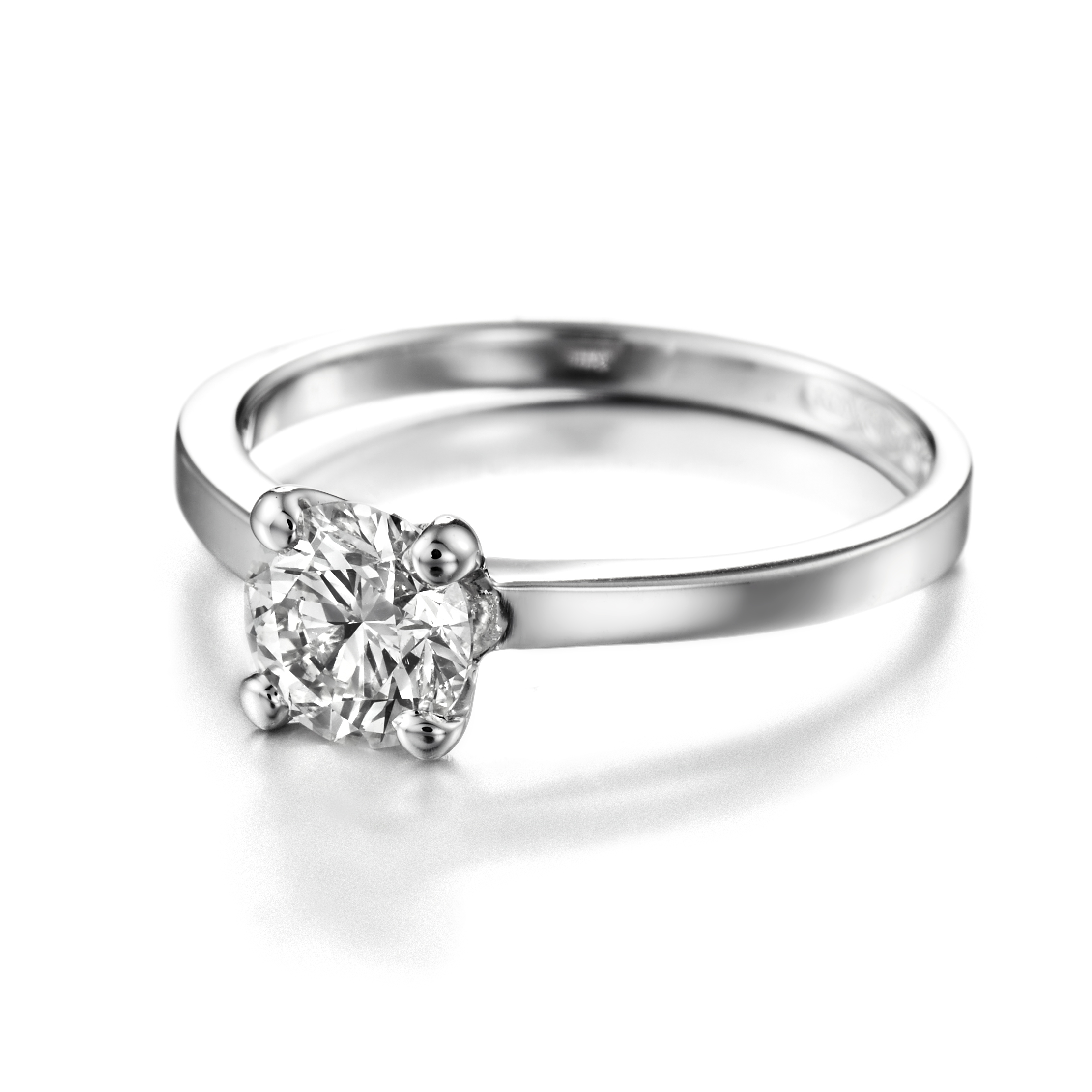 Classic briljantti vihkisormus valkokulta