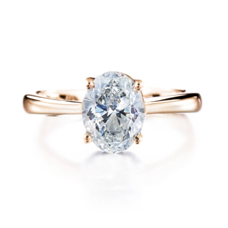 Classic ovaali vihkisormus keltakulta