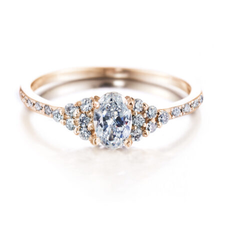 Isla ovaali runkokivillä vihkisormus keltakulta