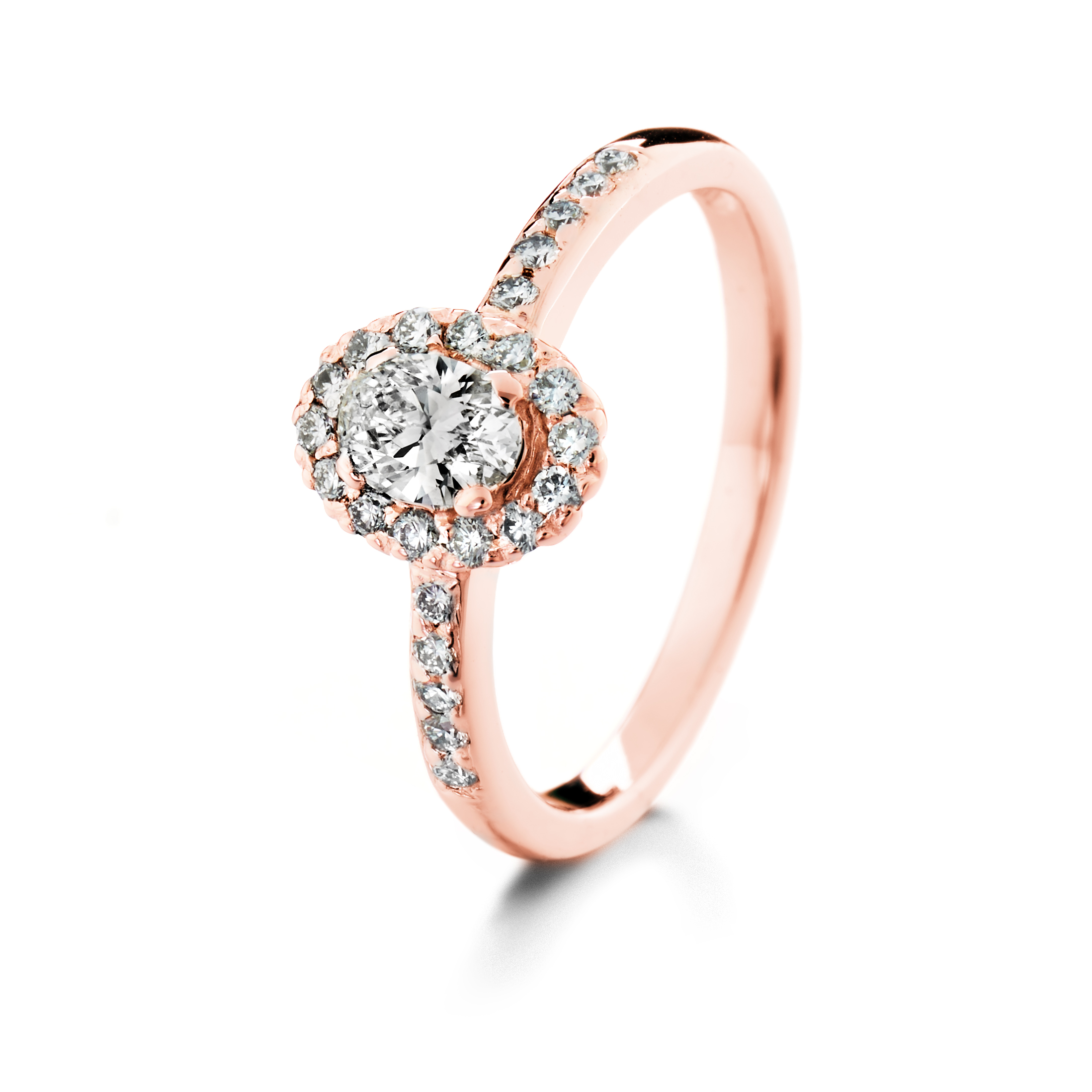 Lumivuokko ovaali runkokivillä vihkisormus punakulta