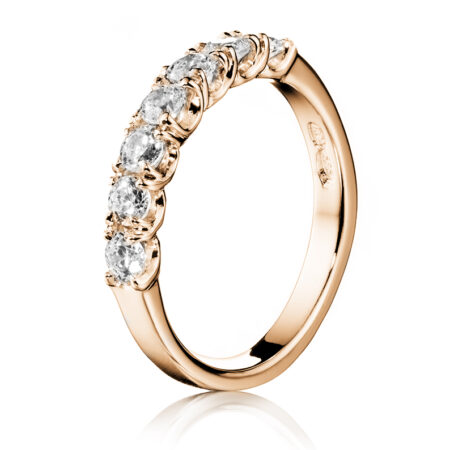 Tulppaani rivi vihkisormus keltakulta