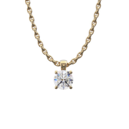 Tulppaani-riipus keltakulta