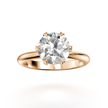 Classic kruunu vihkisormus keltakulta