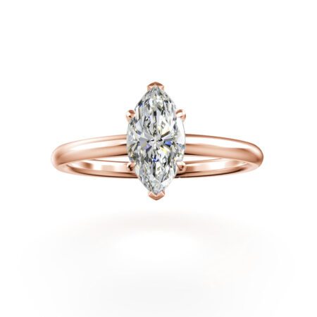 Classic markiisi vihkisormus punakulta