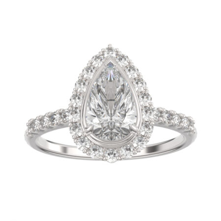 Lumivuokko pisara runkotimanteilla vihkisormus valkokulta