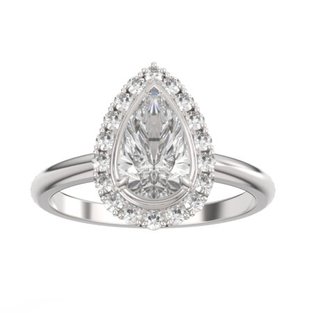 Lumivuokko pisara vihkisormus valkokulta