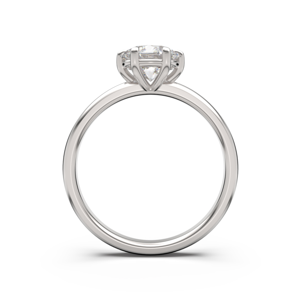 Paju briljantti vihkisormus valkokulta - Image 3