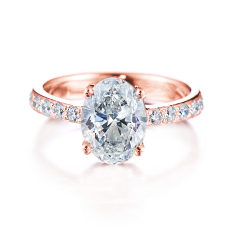 Adalmiina  ovaali runkotimanteilla vihkisormus punakulta