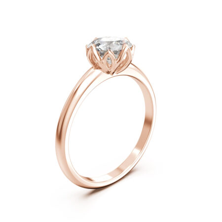 Liljaana briljantti vihkisormus punakulta