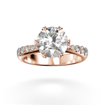 Adalmiina briljantti vihkisormus punakulta