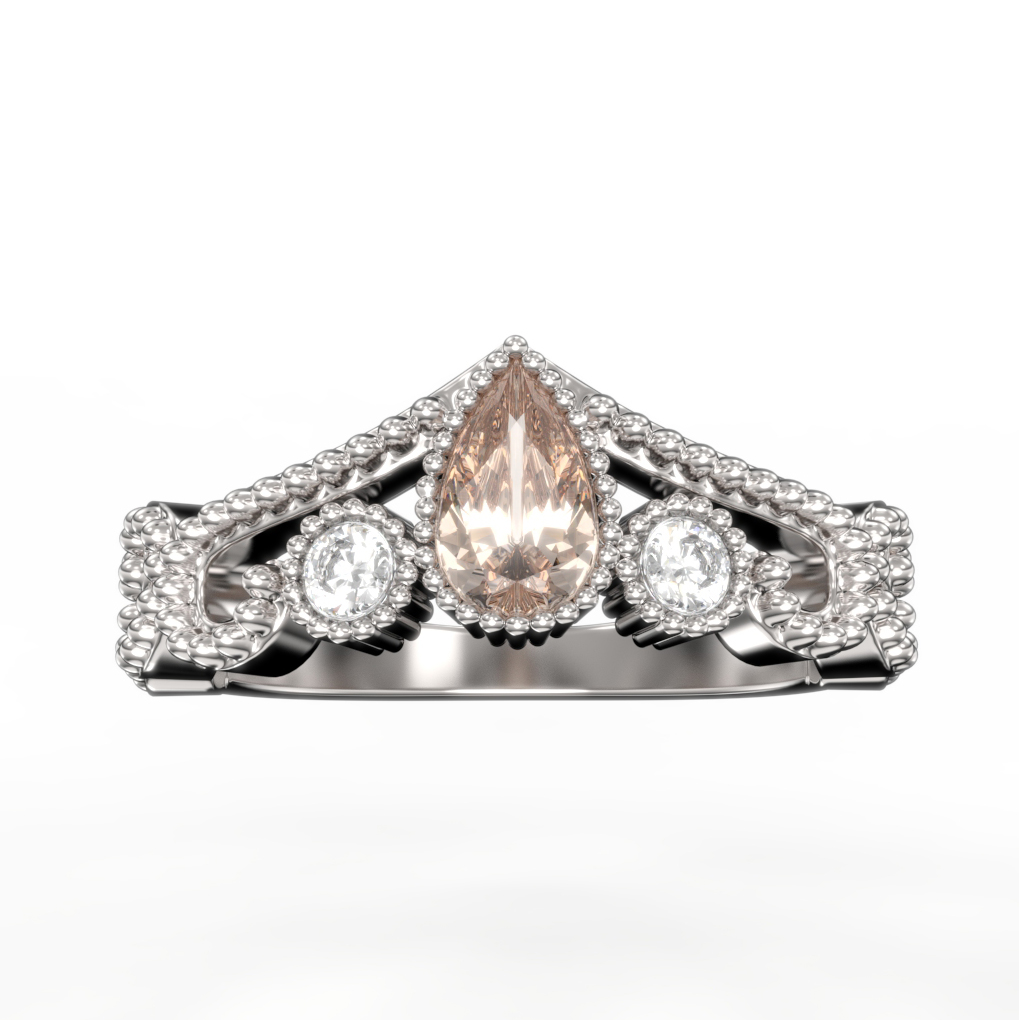 Uniikkisormus vintage-tyylillä