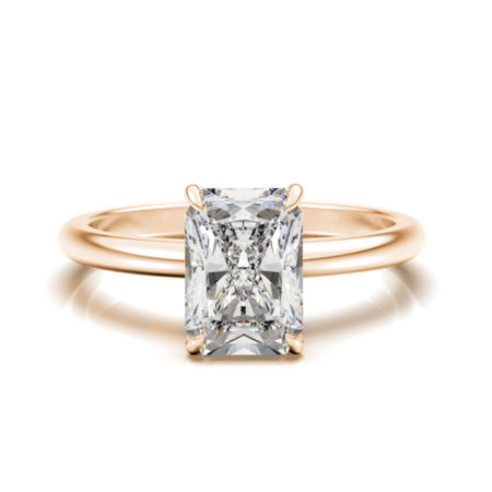 Classic radiant vihkisormus keltakulta