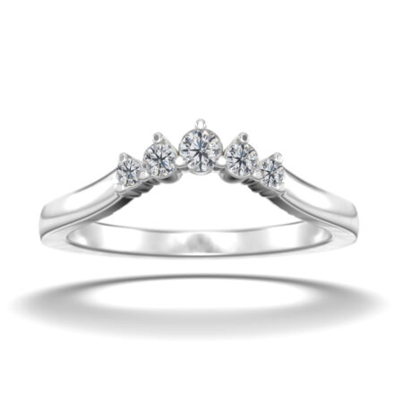 Halaaja loiva vihkisormus valkokulta