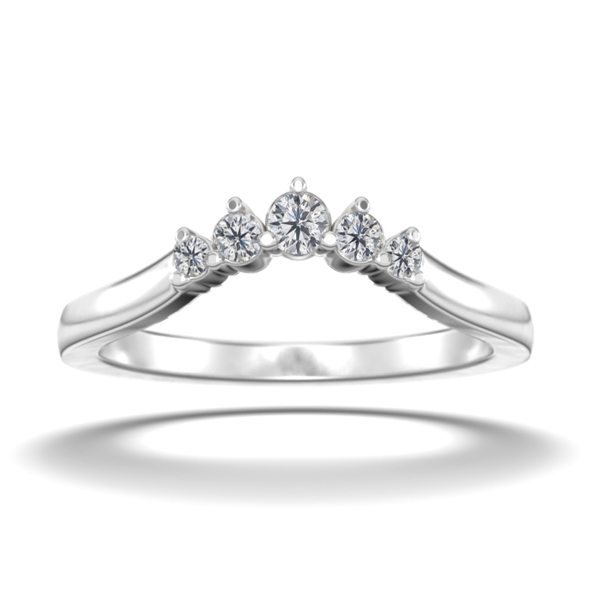 Halaaja loiva vihkisormus valkokulta